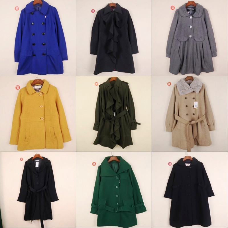 纯色羊毛大衣女气质直筒小个子冬