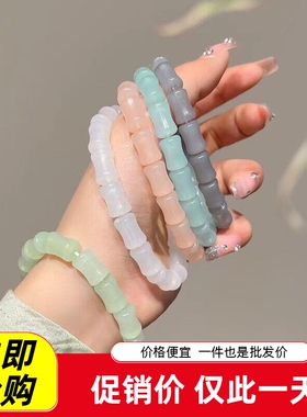 古风竹节手链夏季国风小清新情侣弹力学生盘玩手串送女朋友闺蜜