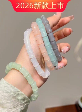 古风竹节手链夏季国风小清新情侣弹力学生盘玩手串送女朋友闺蜜