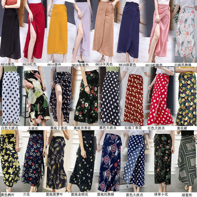 Sweet fresh Broken flowers skirt summer Single chip Frenum apron Paige Split ends Sandy beach longuette studentin the Women's clothing/Boutique , Skirts  category - from Buy2taobao.com to provide professional Taobao agent buy service