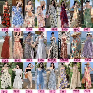 波西米亚沙滩裙超仙2026新款 高端气质三亚大理海边度假拍照连衣裙