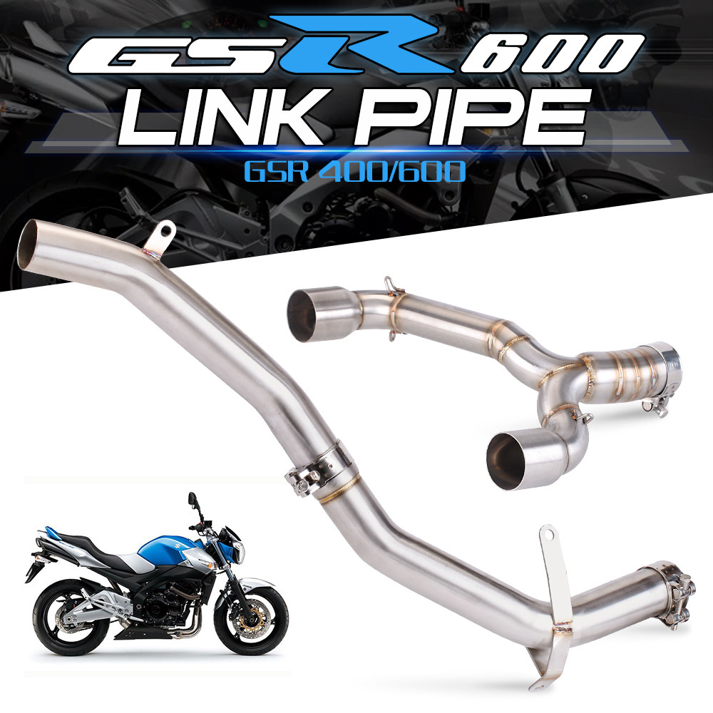 机车改装排气管 GSR400 GSR600 去回压鼓中段 BK400/600 碳纤维排