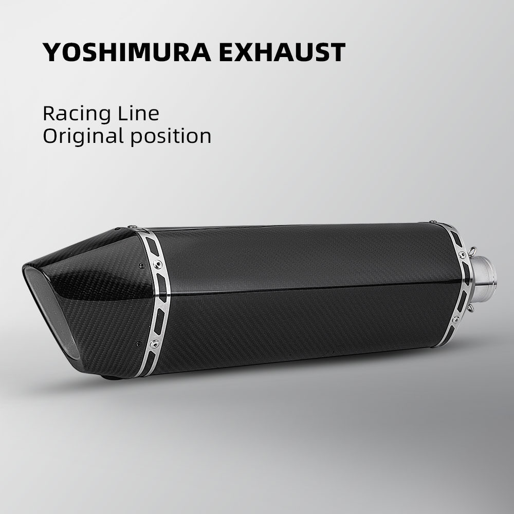 摩托机车改装尾段 CBR650 Z400 MT07 R3 HF钻石排气管 碳纤维尾段