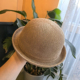卷边透气棉线逛街新款 小丸子帽女春夏时尚 百搭圆顶礼帽新款 草帽