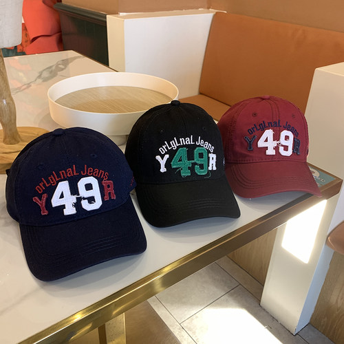 出游棒球帽新款刺绣韩版简约休闲
