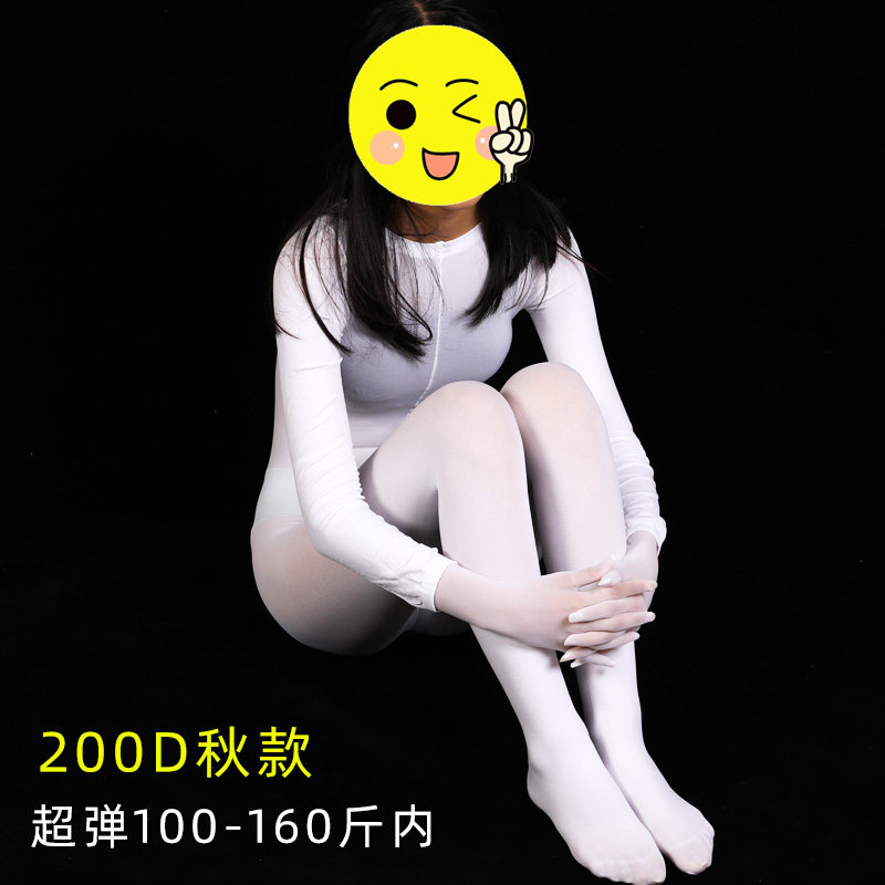 男女性感诱惑天鹅绒厚连裤丝袜jj套连身袜伪娘变装情趣全身连体袜