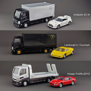 运载车合金车模型兰博基尼康塔什小汽车套组收藏 TOMY多美卡旗舰版