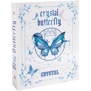 a5蝴蝶活页卡册4四宫格追明星专辑小卡收纳册大容量卡片套收藏高颜值ins风拍立得相片三寸内页外壳小马宝莉的