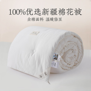 远梦棉花被棉絮被子加厚保暖冬被双人春秋被新疆棉花被芯被褥棉被
