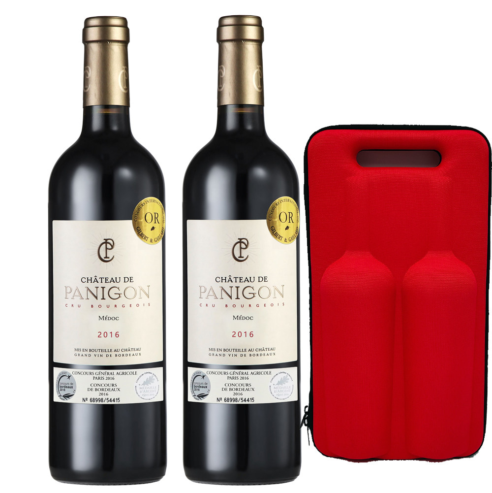 法国原瓶进口红葡萄酒波尔多梅多克盘尼宫中级庄aoc梅洛混酿干红