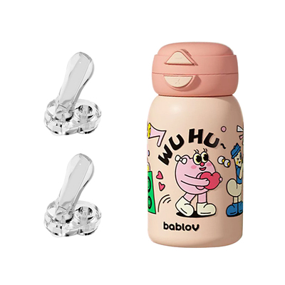 bablov双饮嘟嘟杯保温杯大容量水壶杯子便携吸管儿童水杯吸嘴配件