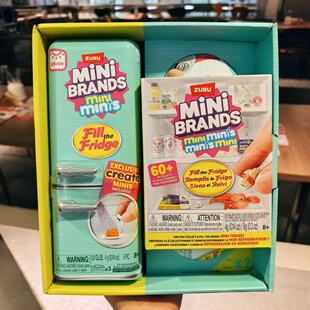 【现货】zuru迷你微缩冰箱美食minibrands惊喜潮玩盲盒套装过家家