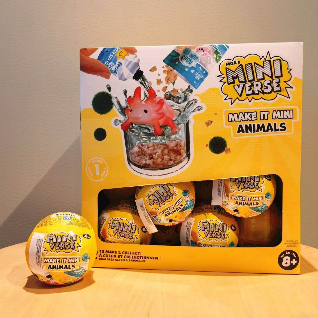 Mga掌上宇宙动物系列迷你diy盲球仓鼠荷兰猪鹦鹉兔子微缩儿童玩具