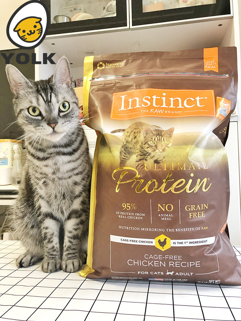 yolk蛋黄家 百利猫粮无谷鸡肉生鲜鸡高蛋白美国instinct10磅11磅
