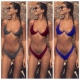 聚拢钢托分体7色比基尼泳衣bikini女 个性 2018速卖通新款 外贸爆款