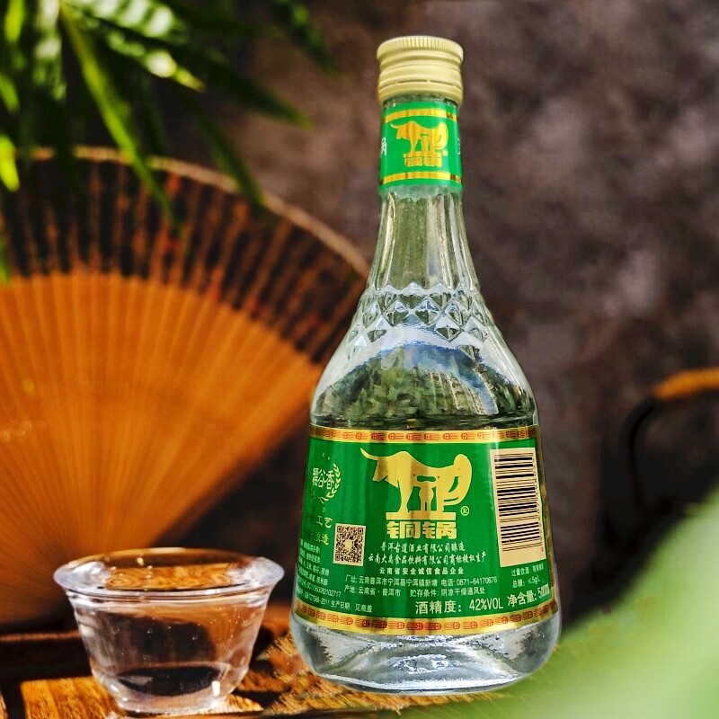 云南铜锅糯米酒42度露酒500ml瓶