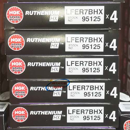 NGK钌合金LFER7BHX 95125火花塞适用奥迪保时捷大众斯柯达涡轮