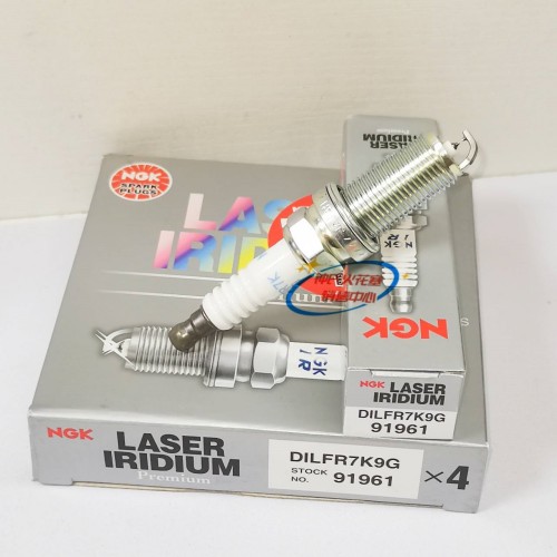 NGK双铱金火花塞DILFR7K9G 91961 4支装适用于汉兰达皇冠部分车型