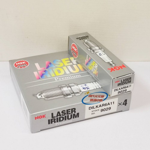 NGK双铱金火花塞DILKAR6A11 9029 4支装适用于日产天籁/奇骏/楼兰