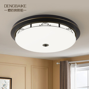 美式 大气复古别墅过道走廊阳台led灯具 吸顶灯卧室客厅简约新中式