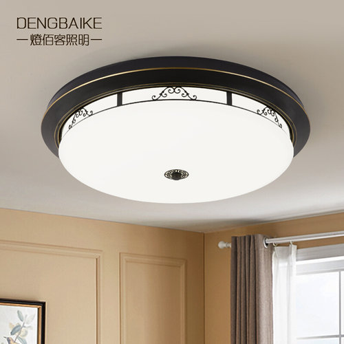 美式吸顶灯卧室客厅简约新中式大气复古别墅过道走廊阳台led灯具