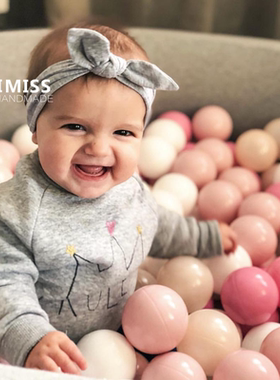 浅灰色宝宝蝴蝶结婴儿公主男女宝宝新生儿0-18月女童饰品头饰