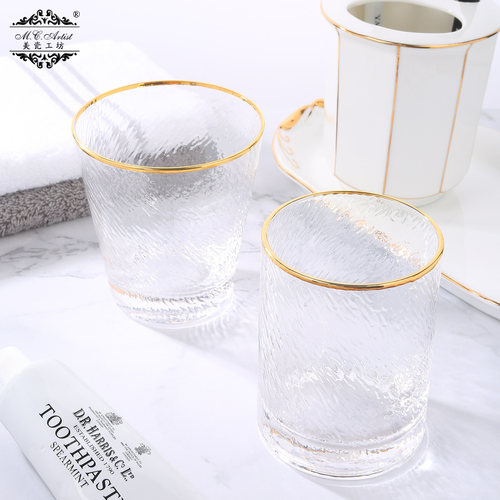 美瓷工坊实用家用百搭玻璃洗漱杯