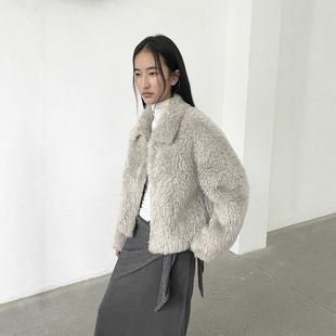 爱与南希十三行2025冬复古翻领软糯保暖锁温氛围感皮毛一体