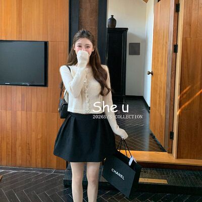 法式复古风蓬蓬短裙女2026春季新款气质减龄显瘦半裙