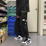 工装裤男春季新款宽松直筒老爹裤送公仔KK103P55，男装休闲裤，星座712