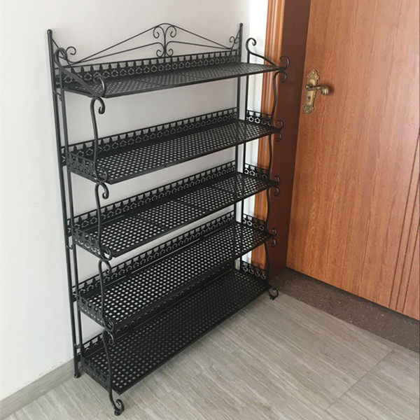 特价铁艺多层简易鞋架 家用经济型金属置物架 欧式不锈钢拖鞋柜子