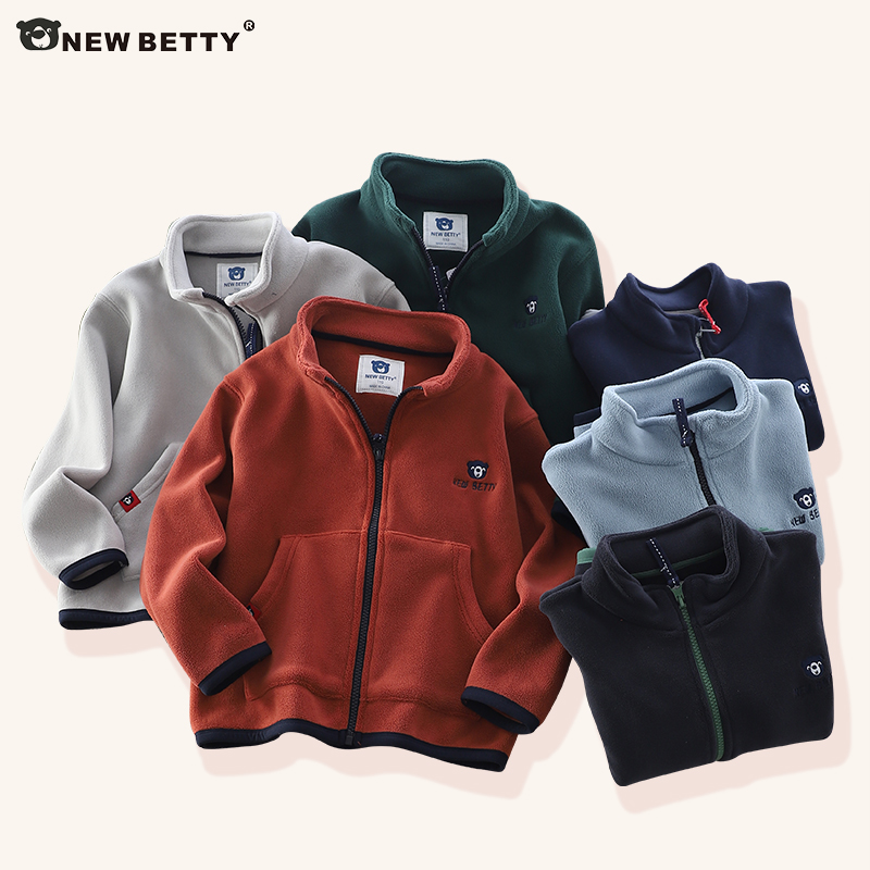 XZ152DRY熊仔家秋冬摇粒绒立领外套