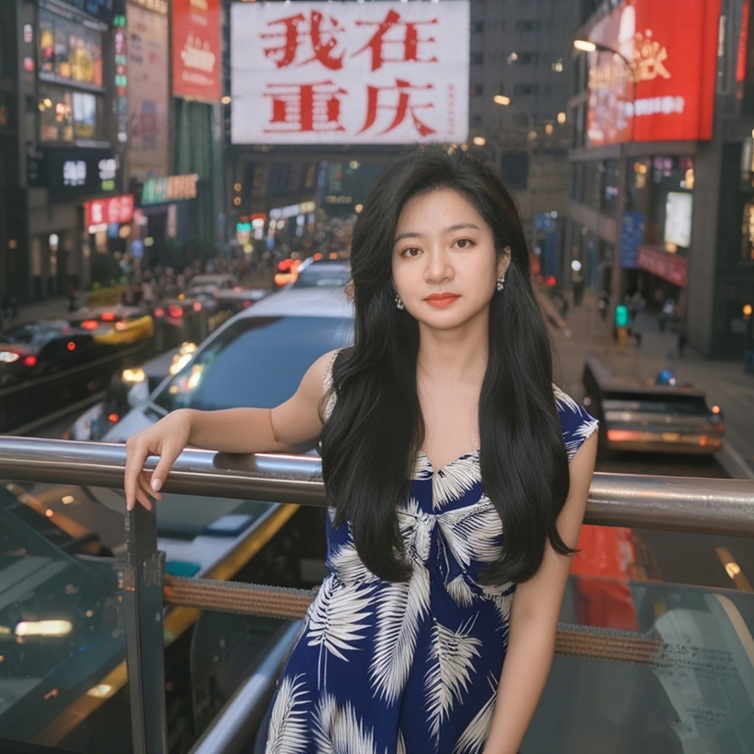 欧美性感长裙蓝色波西米亚沙滩裙牛奶丝度假裙树叶印花冰丝连衣裙