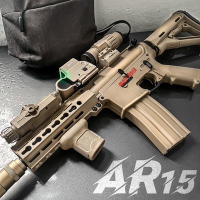 AR15空挂电动连发玩具枪联动回膛