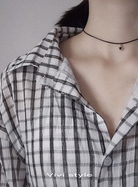 颈链锁骨项链女项圈choker脖链黑绳脖子饰品颈饰黑色新款chocker