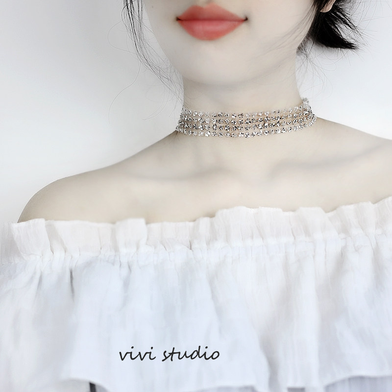 欧美网红项圈choker颈链颈饰脖子饰品锁骨链女颈带脖颈圈脖链项链