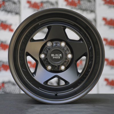 黑泥M55018寸越野轮毂