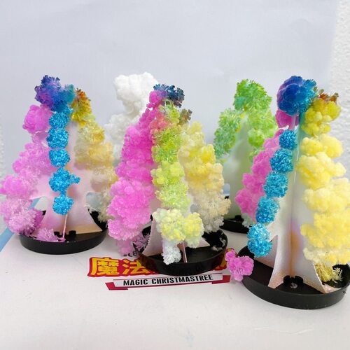 七彩魔法圣诞树纸树开花