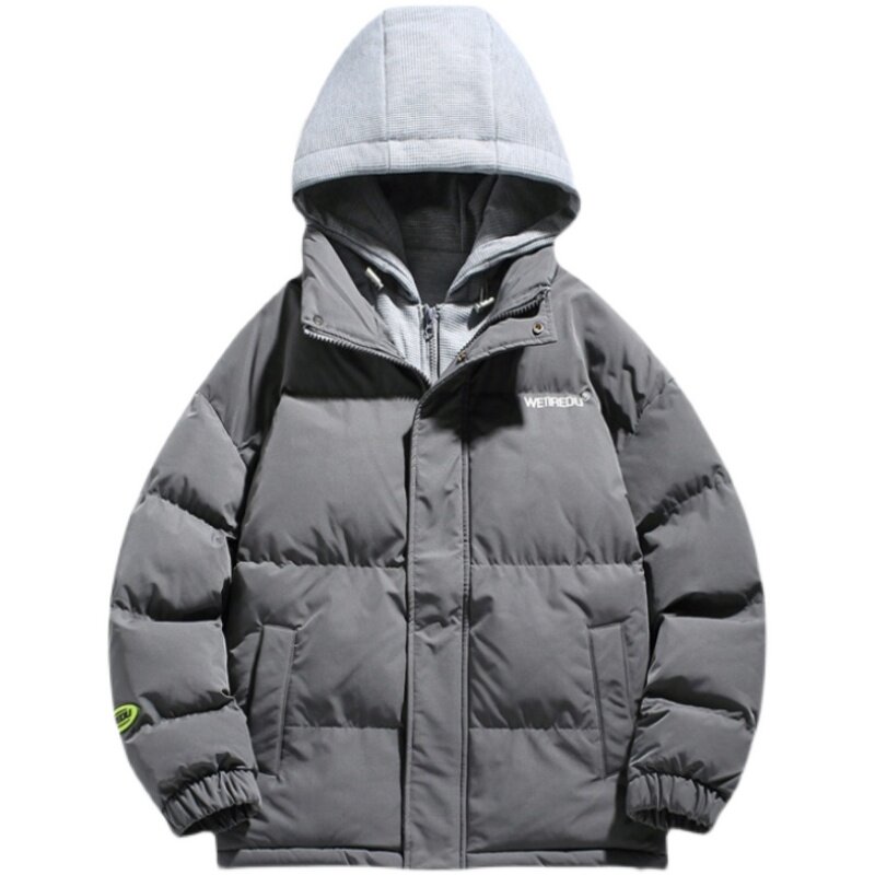 3冬季潮流男士连帽棉服加厚假两件棉衣XZ405-1-Y18,男装棉衣,星座405-1