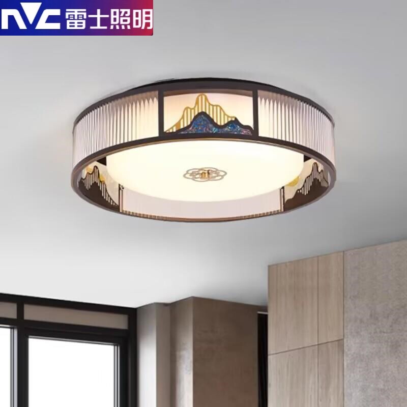 雷士照明新中式吸顶灯卧室灯主卧2023新款房间灯高级感书房灯古客怎么看?