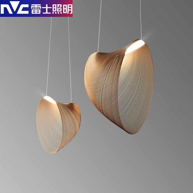 雷士照明餐厅吊灯北欧木艺侘寂风2023年新款创意意大利设计师后现怎么看?