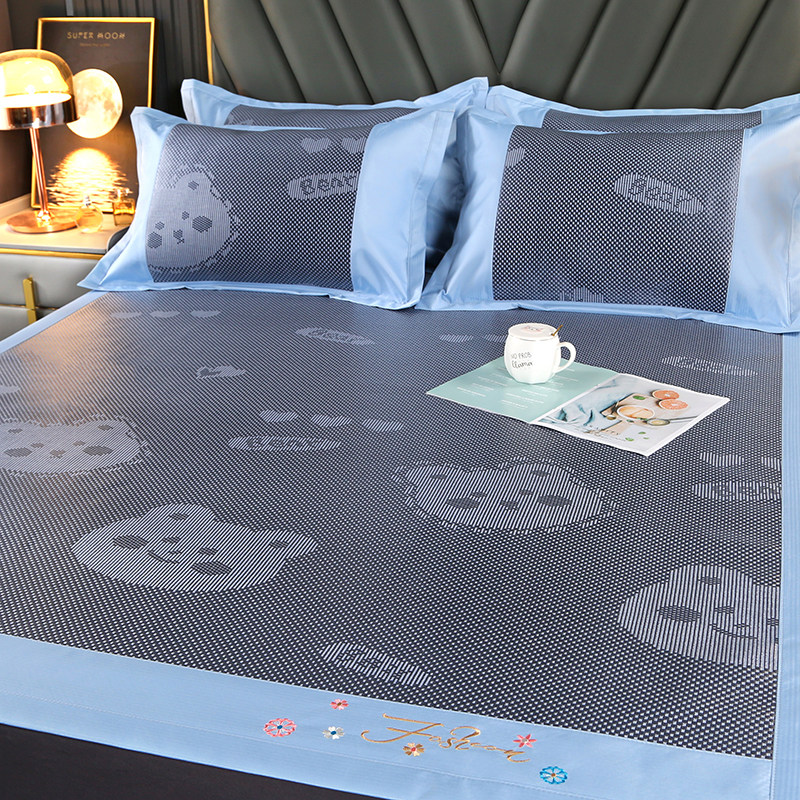 夏季凉席可水洗折叠床上草席学生宿舍单人卡通冰丝藤席空调软席子,床上用品,凉席/草席/麻席,淘宝优惠券,粉丝福利购,淘宝优惠卷