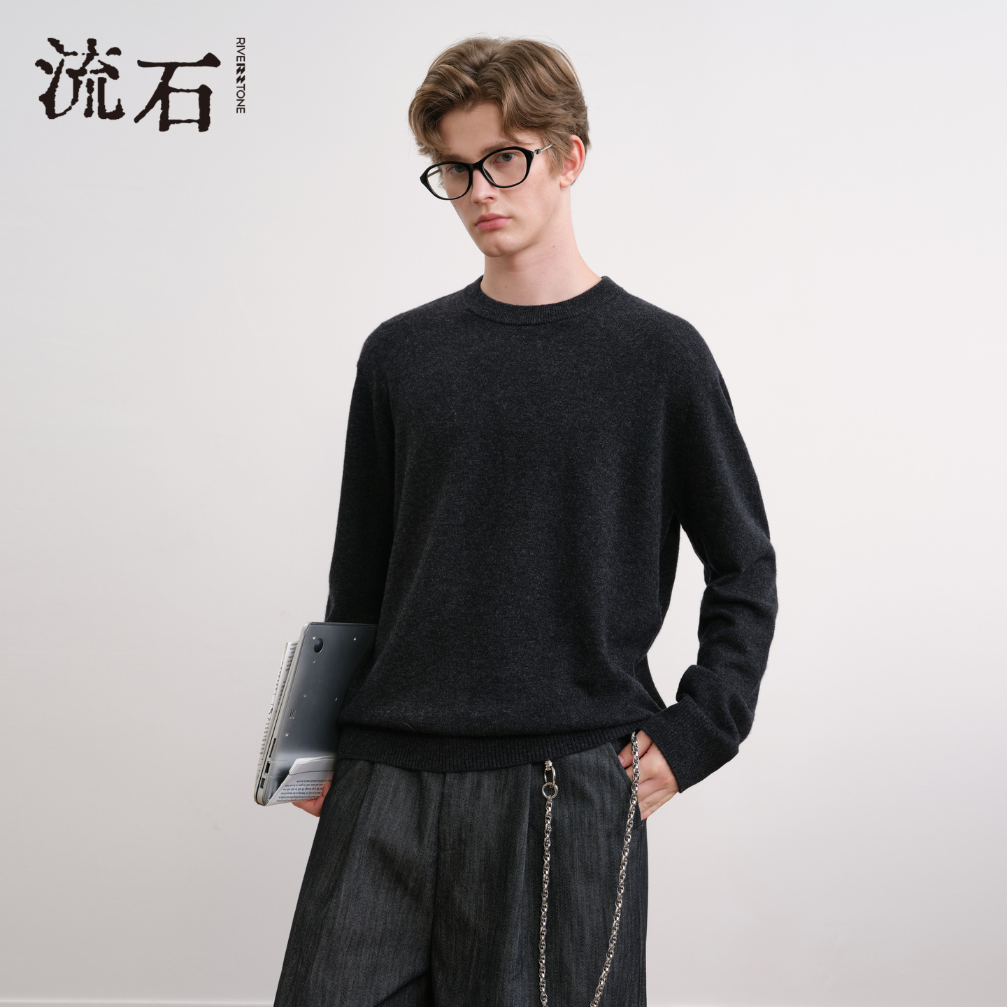 商场同款流石男装基础款长袖毛衣