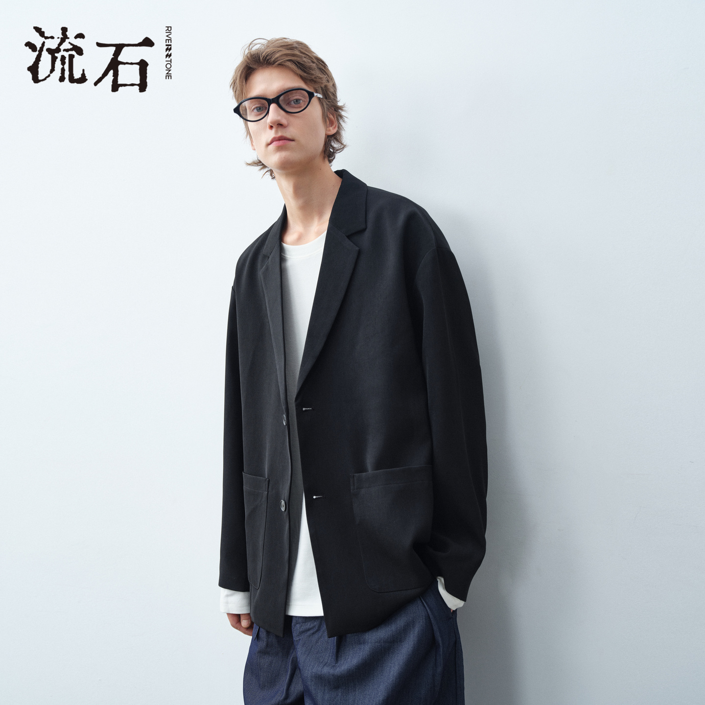 商场同款流石男装个性休闲西装潮