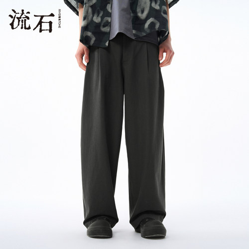商场同款流石男装经典天丝休闲裤