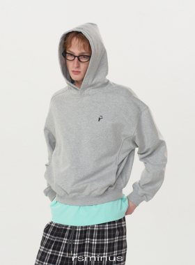 riverstone男装宽松简约百搭休闲连帽卫衣2026年春季新款上衣男生