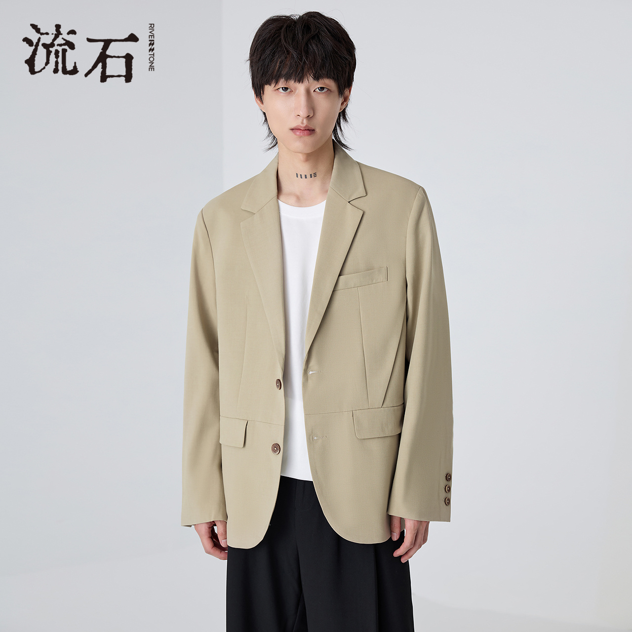 RS流石男装设计感高端长袖西便男