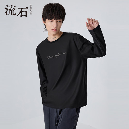 商场同款流石男装时尚长袖T恤