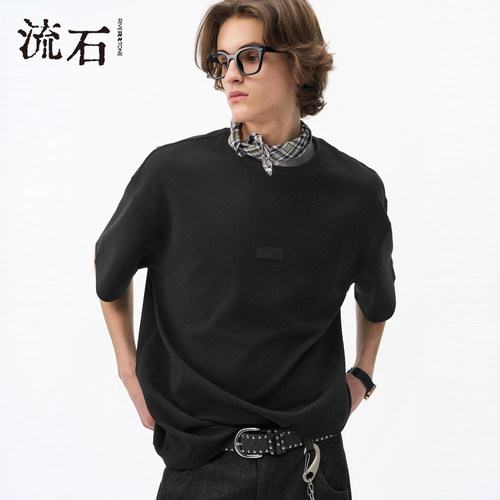 商场同款流石男装个性短袖T恤衫