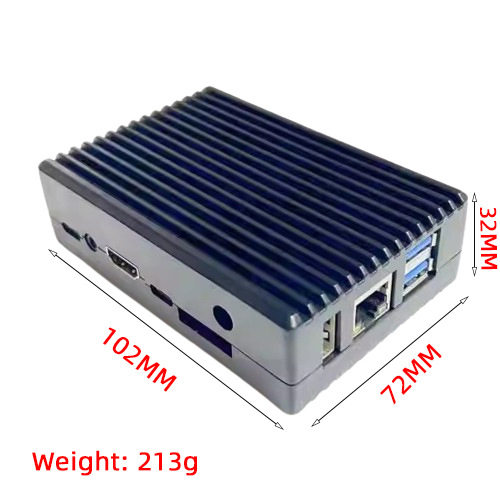 Pi5B铝合金外壳机箱开发板专用